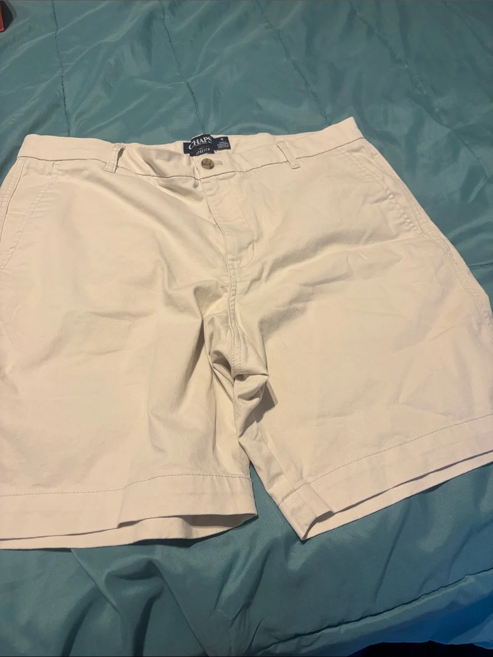 Chaps Men's Stretch Khaki Chinos in Light Beige